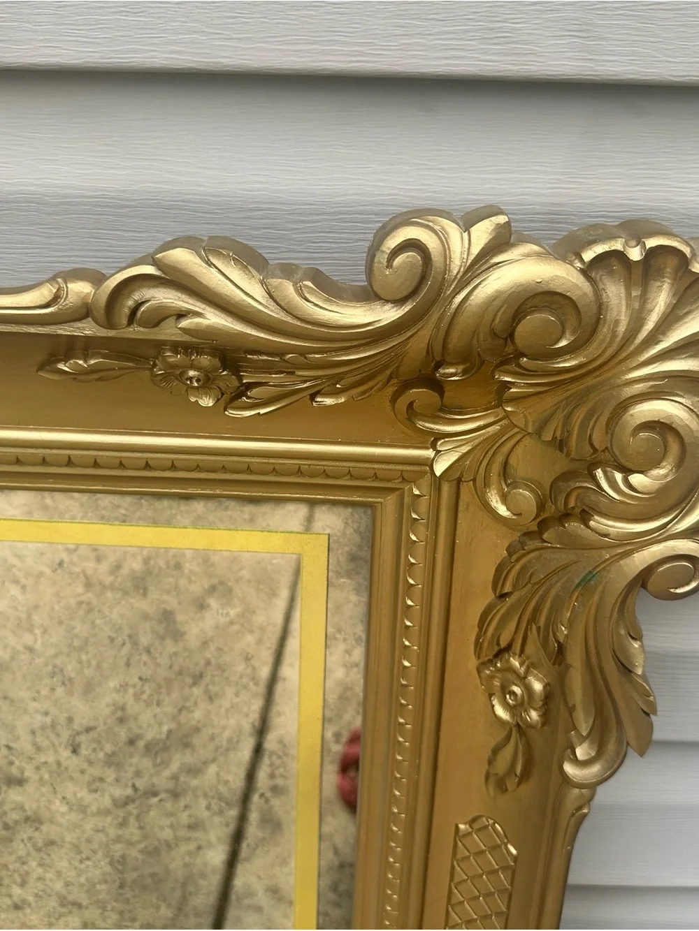 Budweiser Gold Lettering and Gold Etched Clydesdale Mirror